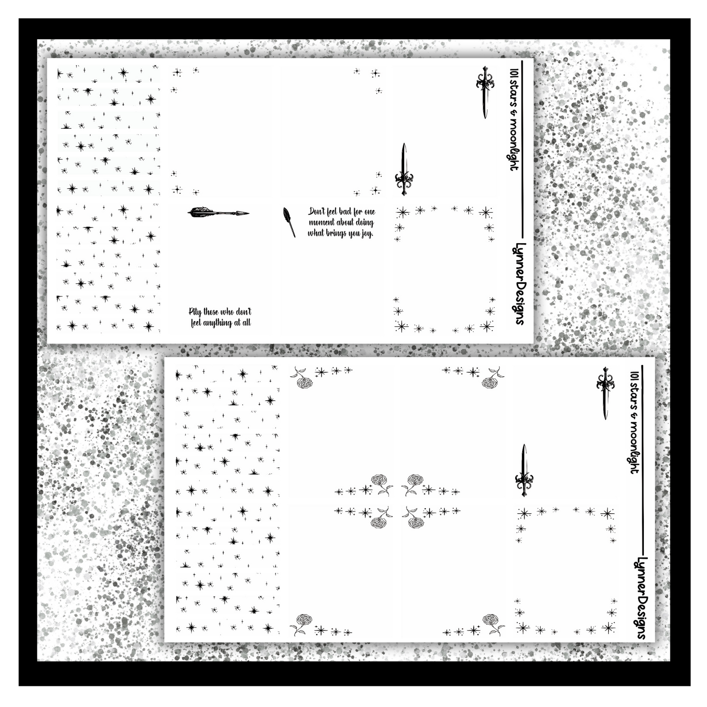 Printable 101 Stars & Moonlight Foil Pack