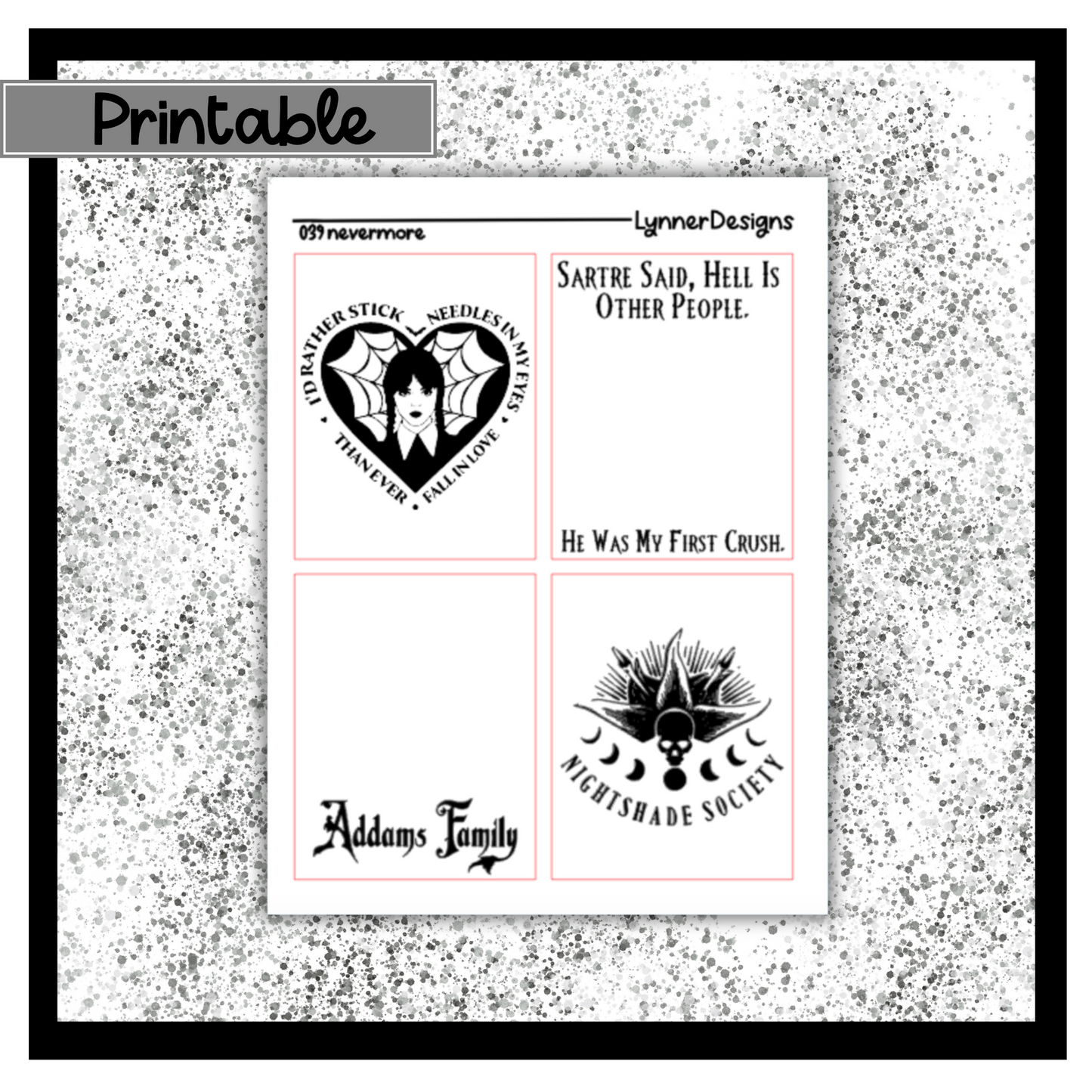 Printable Overlays 039 - Nevermore