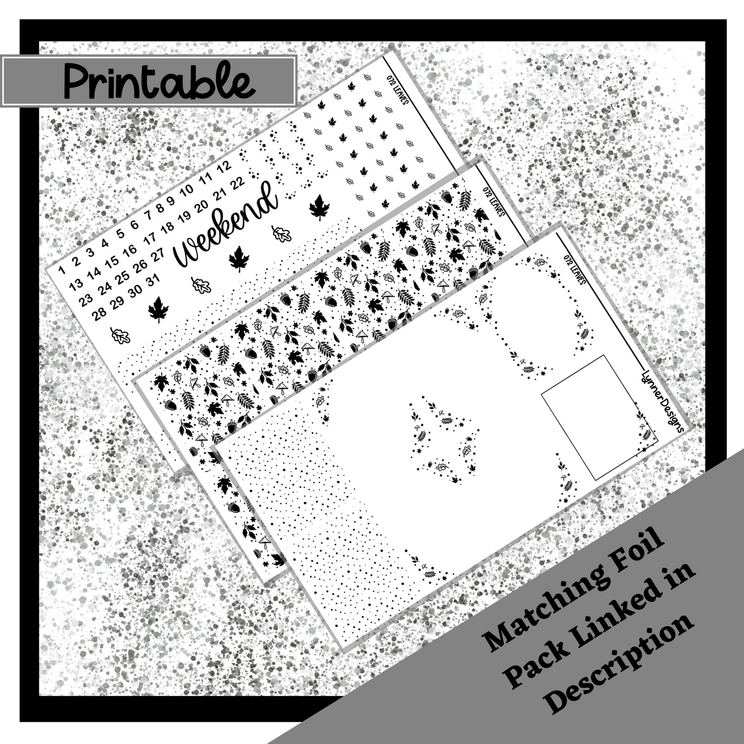 Printable - Warm by the Fire Weekly Kit