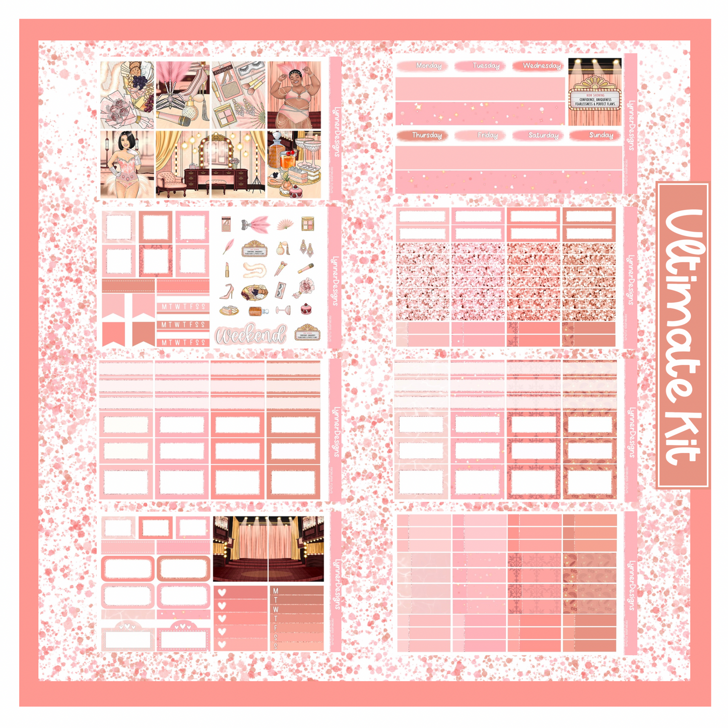 Printable - Fearless Flaws - Vertical Weekly Kit