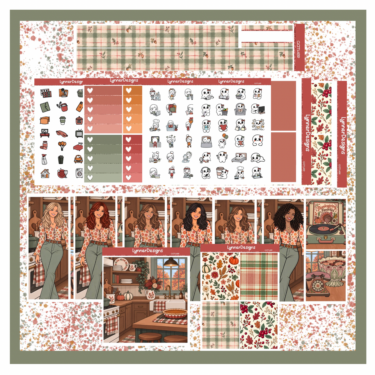 Printable - Gather - Vertical Weekly Kit