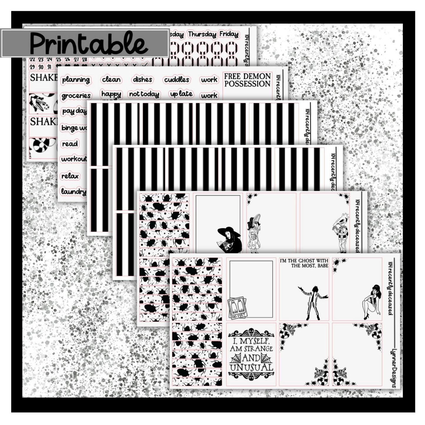 Printable - 104 Recently Deceased Foil Pack