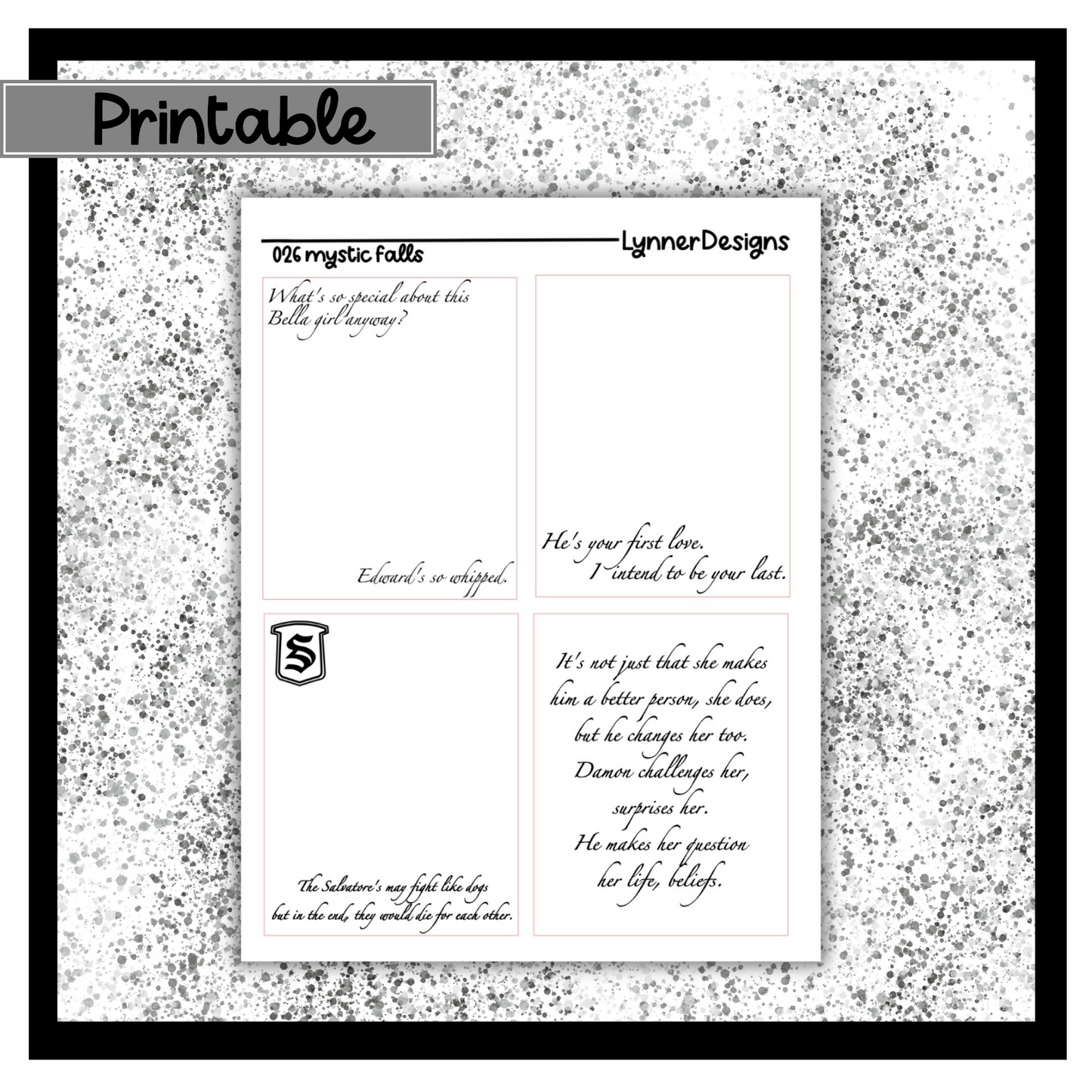 Printable Overlays 026 - Mystic Falls