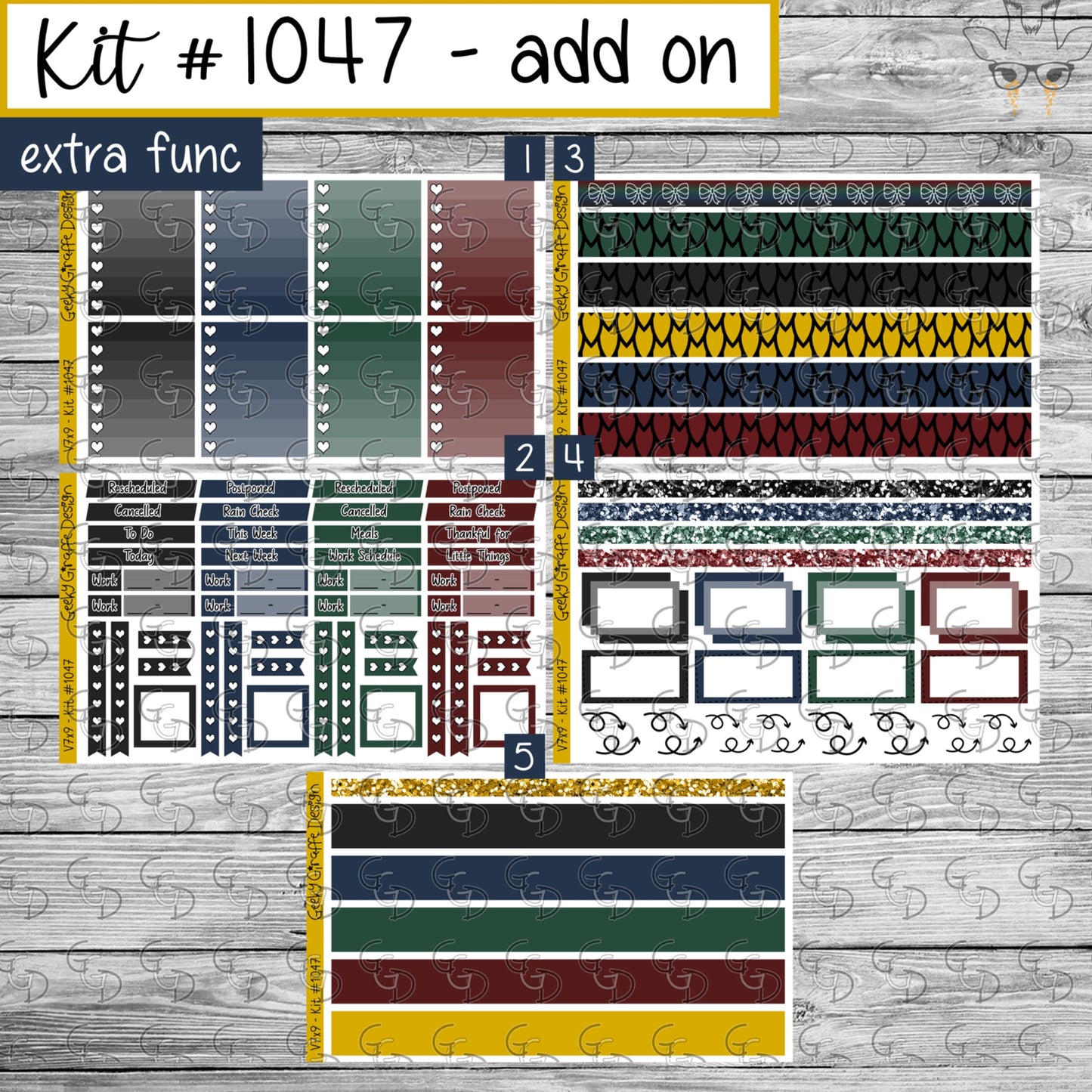 Geeky Giraffe Design kit 1047 - MUST buy printable from her shop first