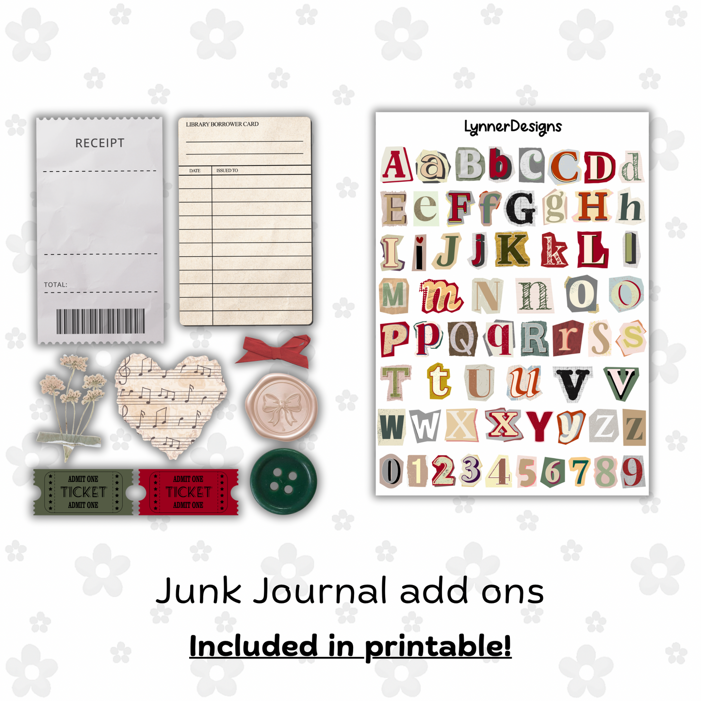 Printable - Christmas Cafe Journaling Kit