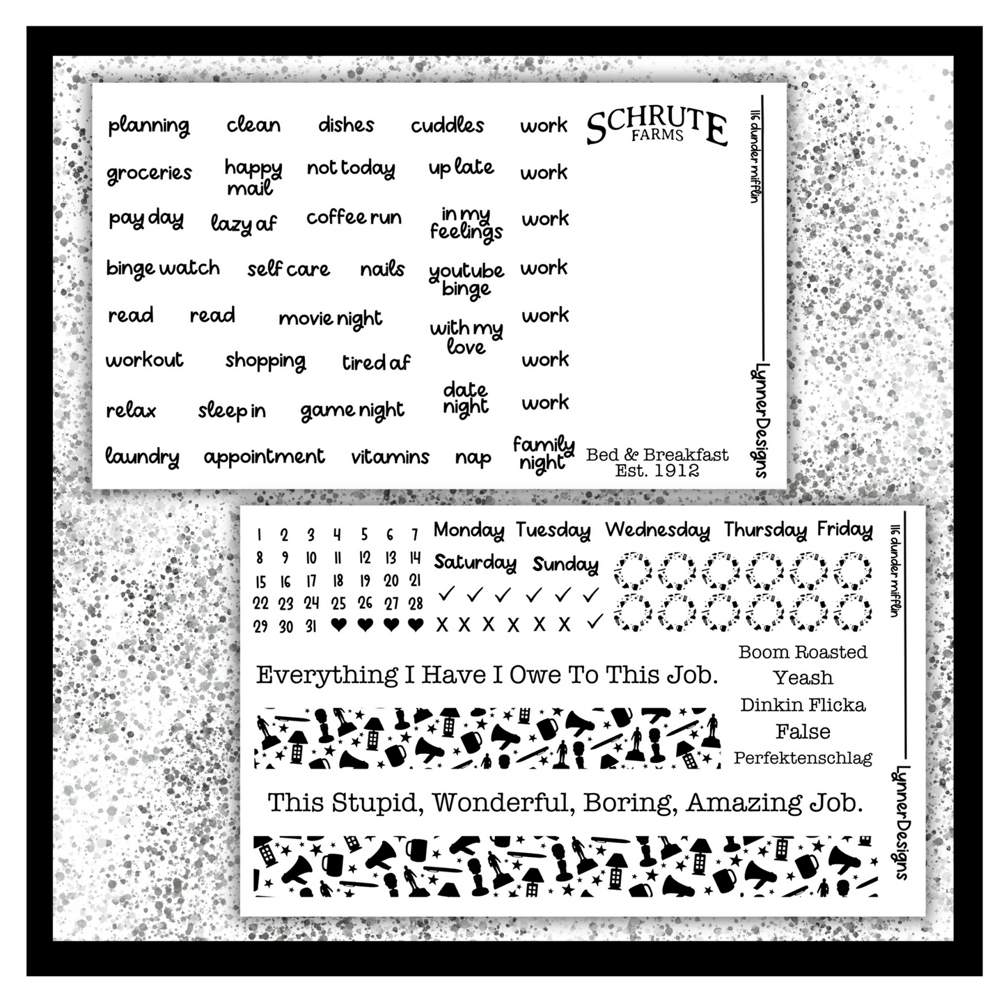 Printable - 116 Dunder Mifflin Foil Pack