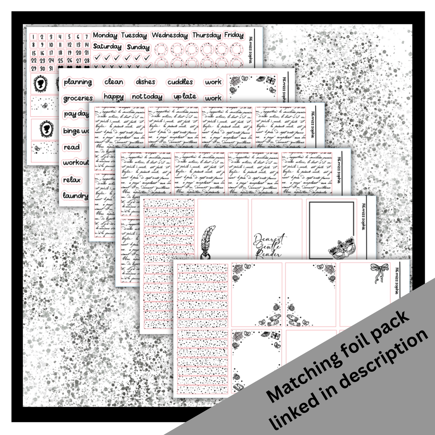 Miss Sophie - Vertical Weekly Kit