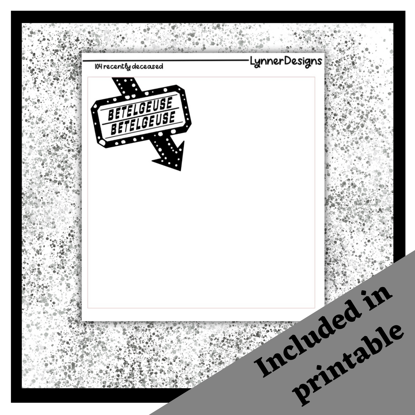 Printable - 104 Recently Deceased Foil Pack