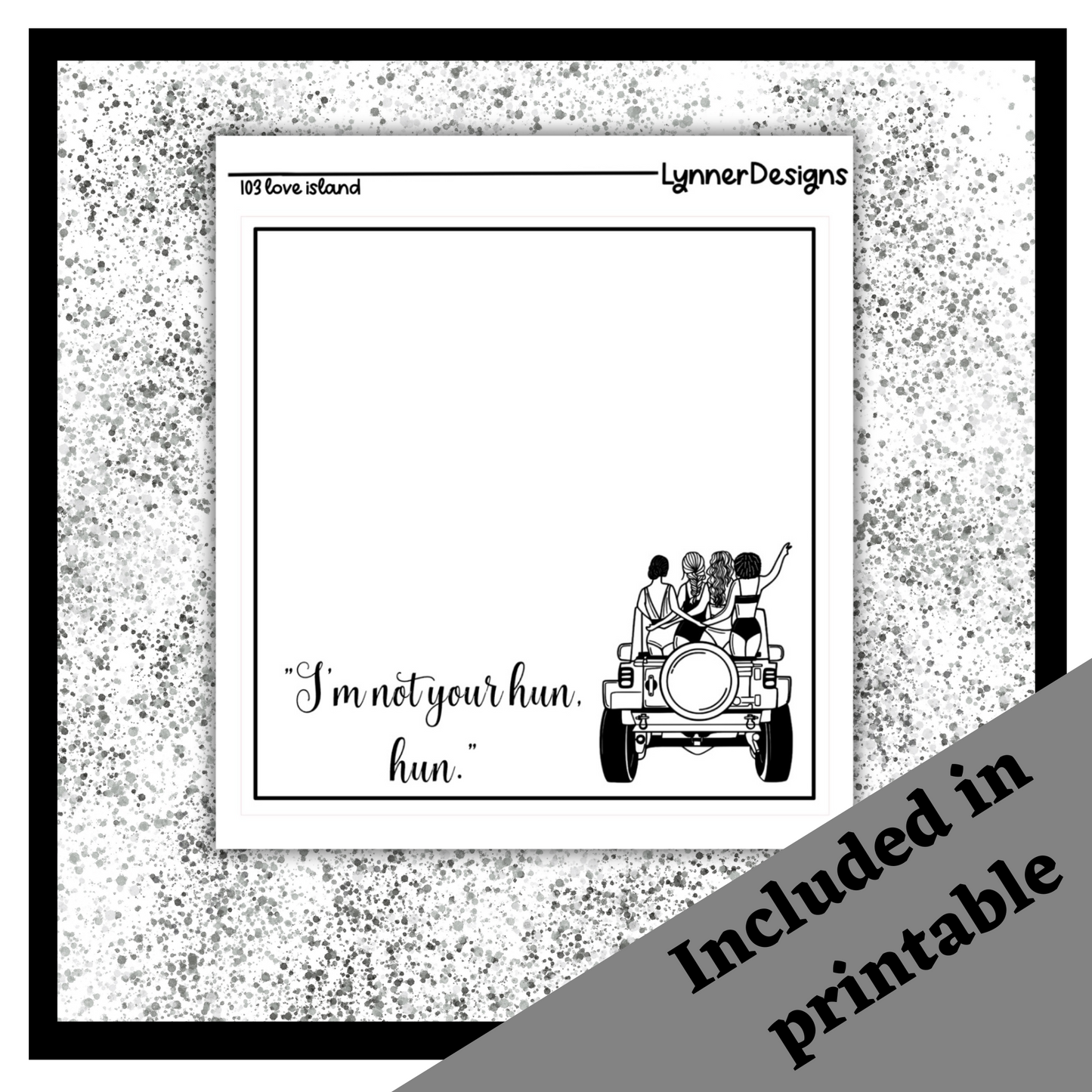 Printable - 103 Love Island Foil Pack