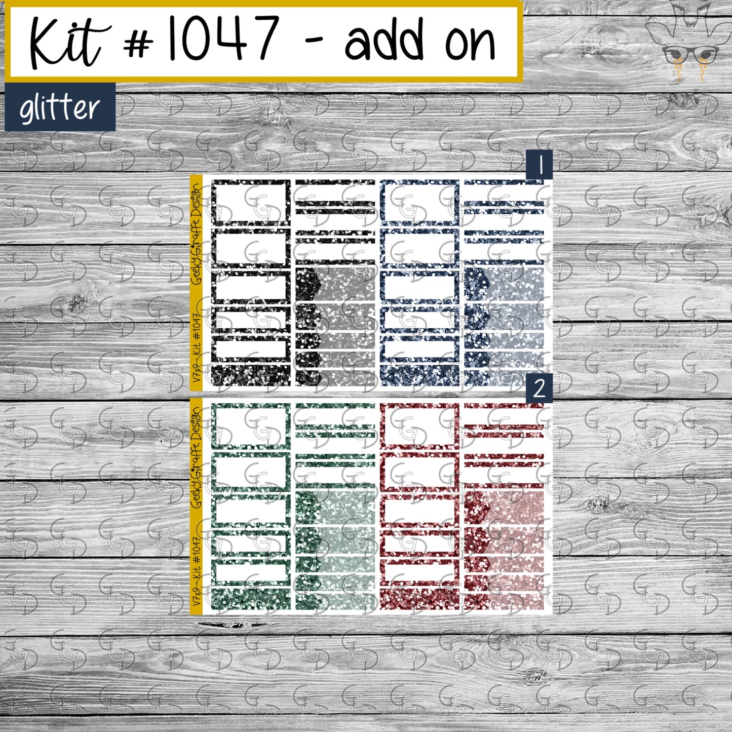 Geeky Giraffe Design kit 1047 - MUST buy printable from her shop first