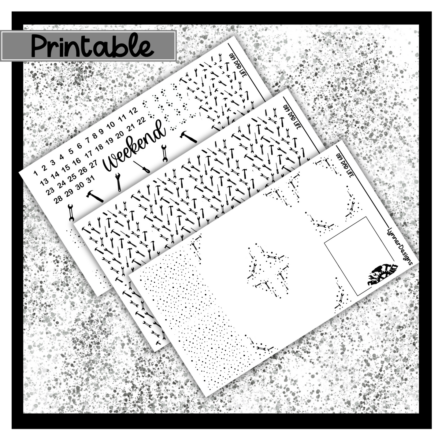 Printable 089 Dad Life Foil Pack