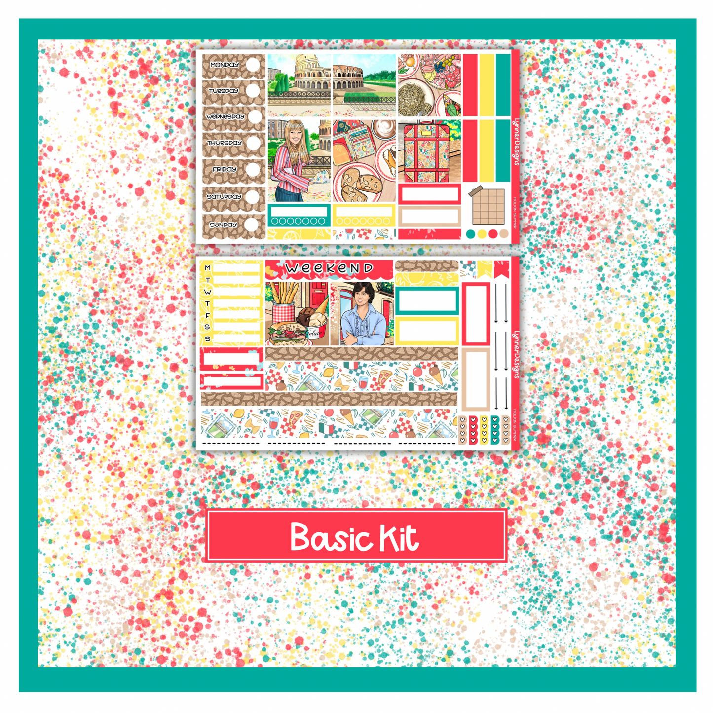 Italian Summer - Hobonichi Cousin Weekly Kit