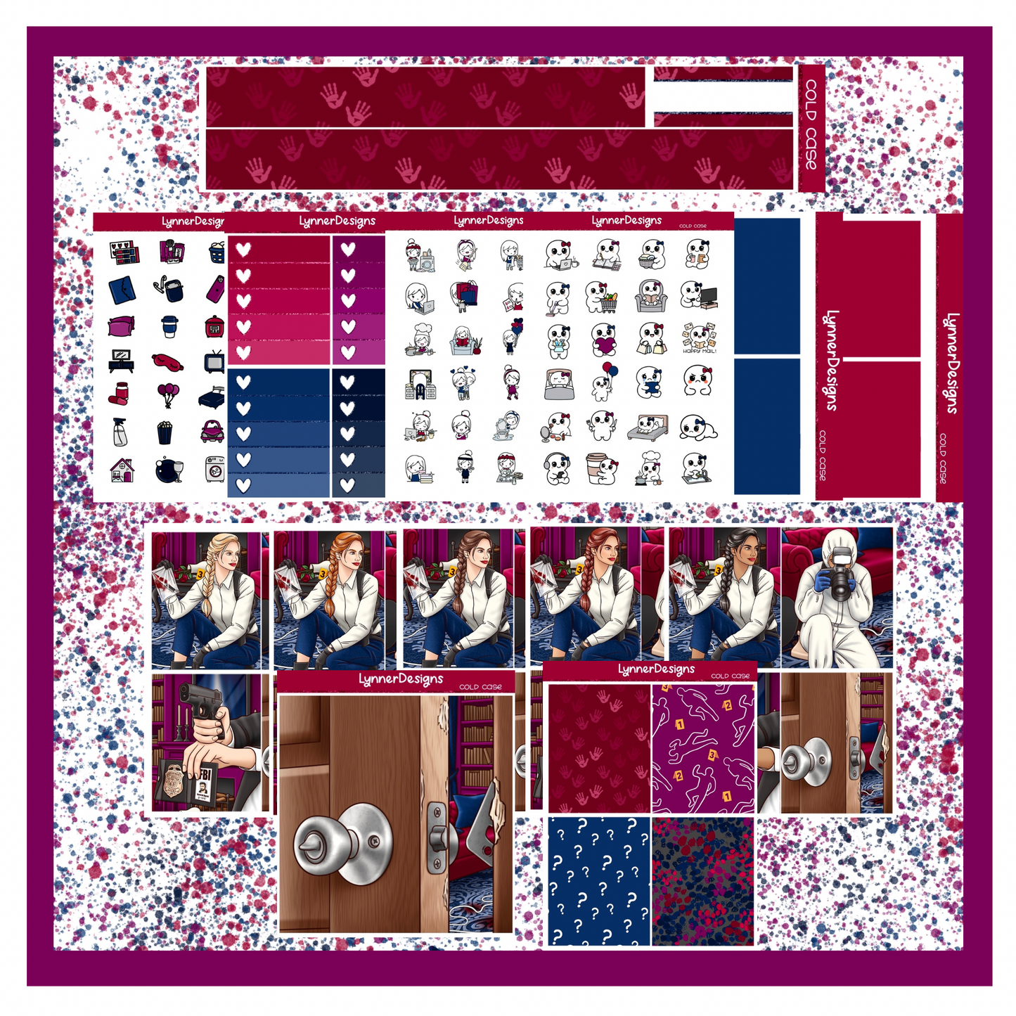 Printable - Cold Case - Vertical Weekly Kit