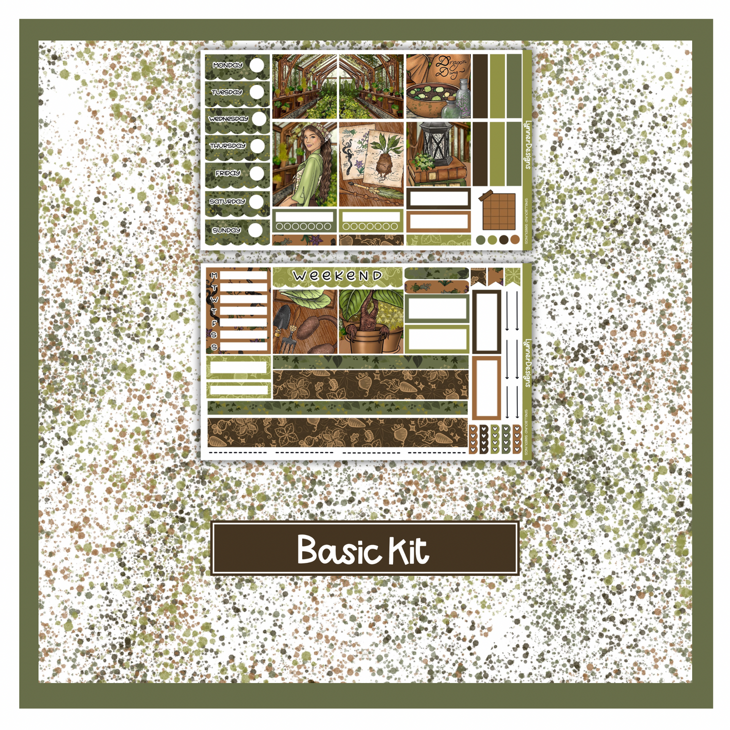 Spellbound Seedlings - Hobonichi Cousin Weekly Kit