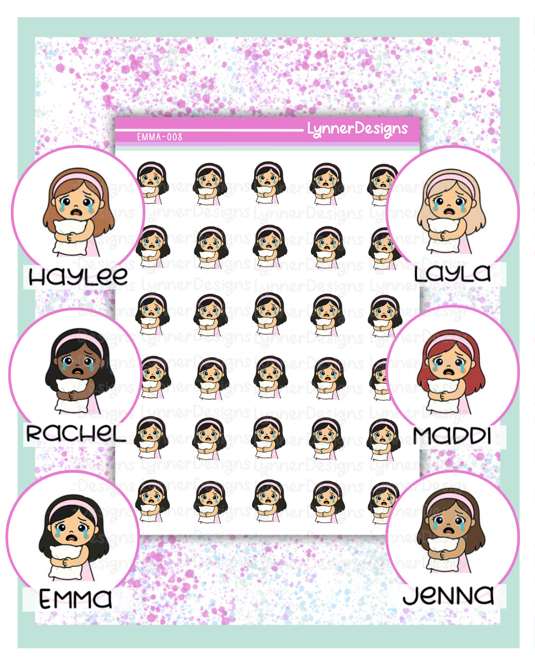 008 Girl Character - Sad - Crying