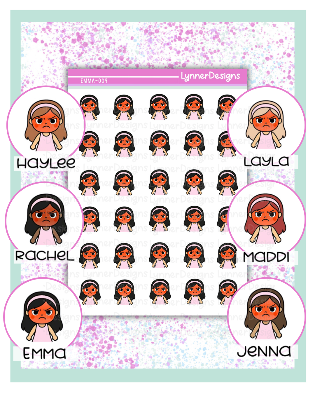 009 Girl Character - Angry - Mad