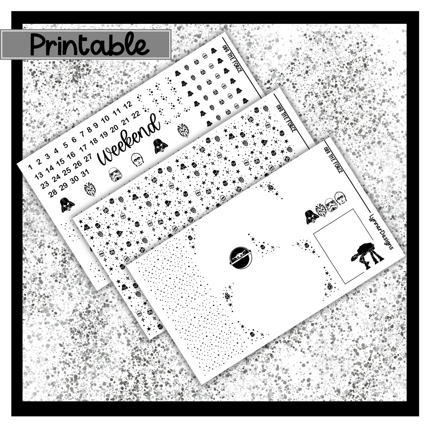 Printable The Force 083 Foil Pack