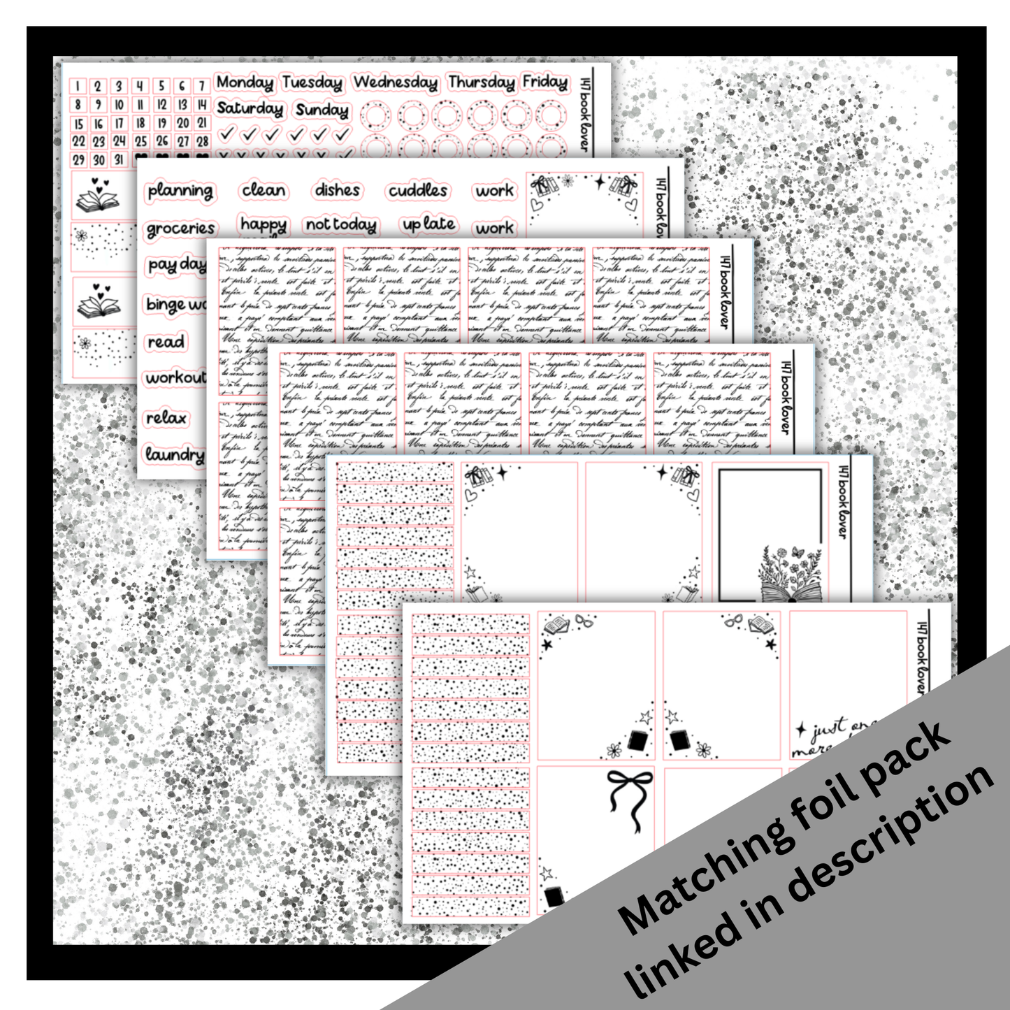 Book Lover - Vertical Weekly Kit