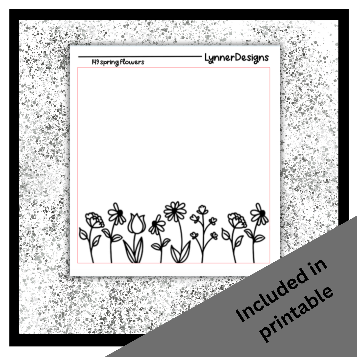 Printable - 149 Spring Flowers Foil Pack