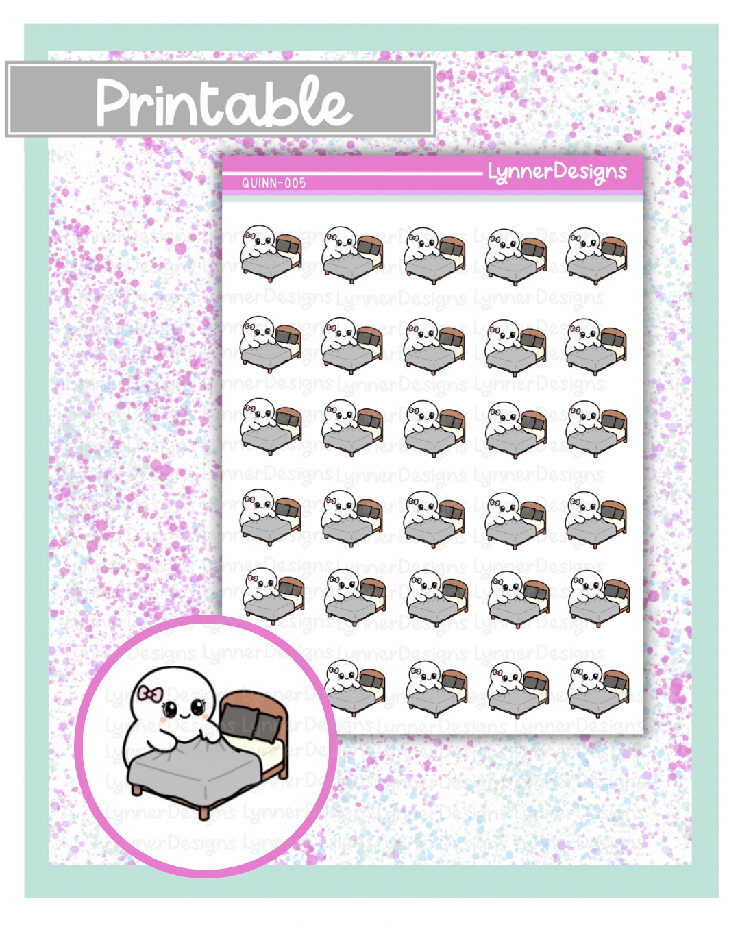 Printable - Quinn 005 - Make Bed - Change Sheets