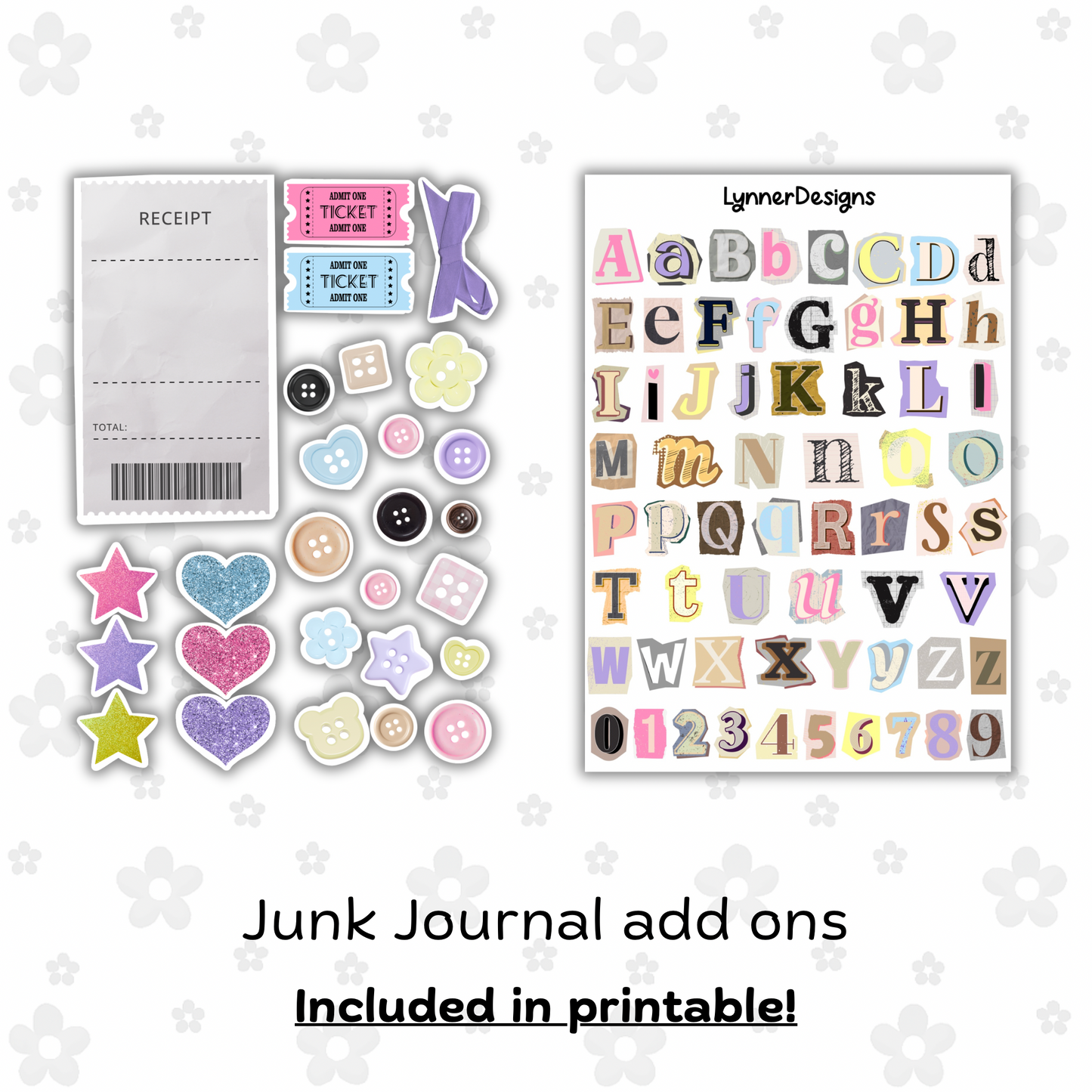 Printable - Moon Cafe Journaling / Junk Journal Kit
