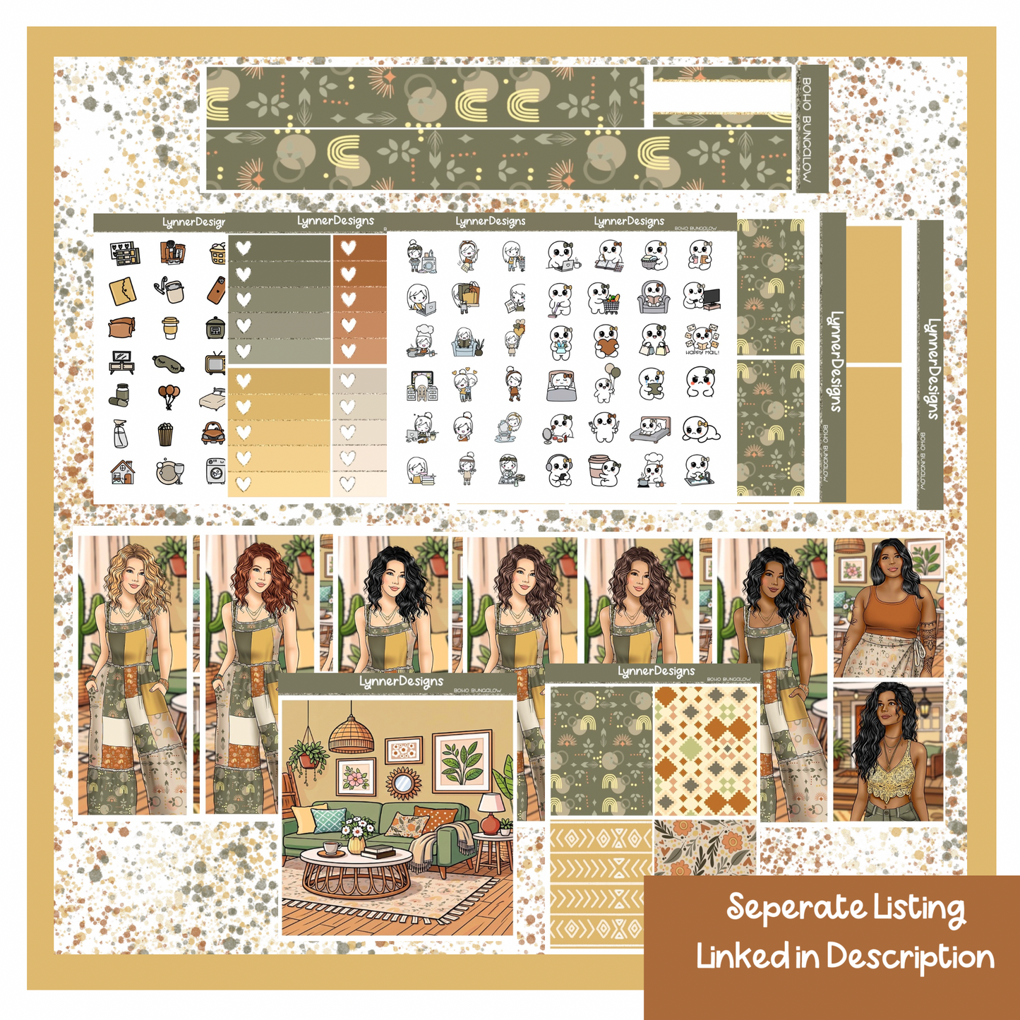 Boho Bungalow - Vertical Weekly Kit
