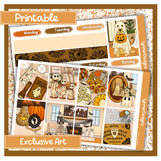 Printable - Ghost Stories - Vertical - Weekly Kit