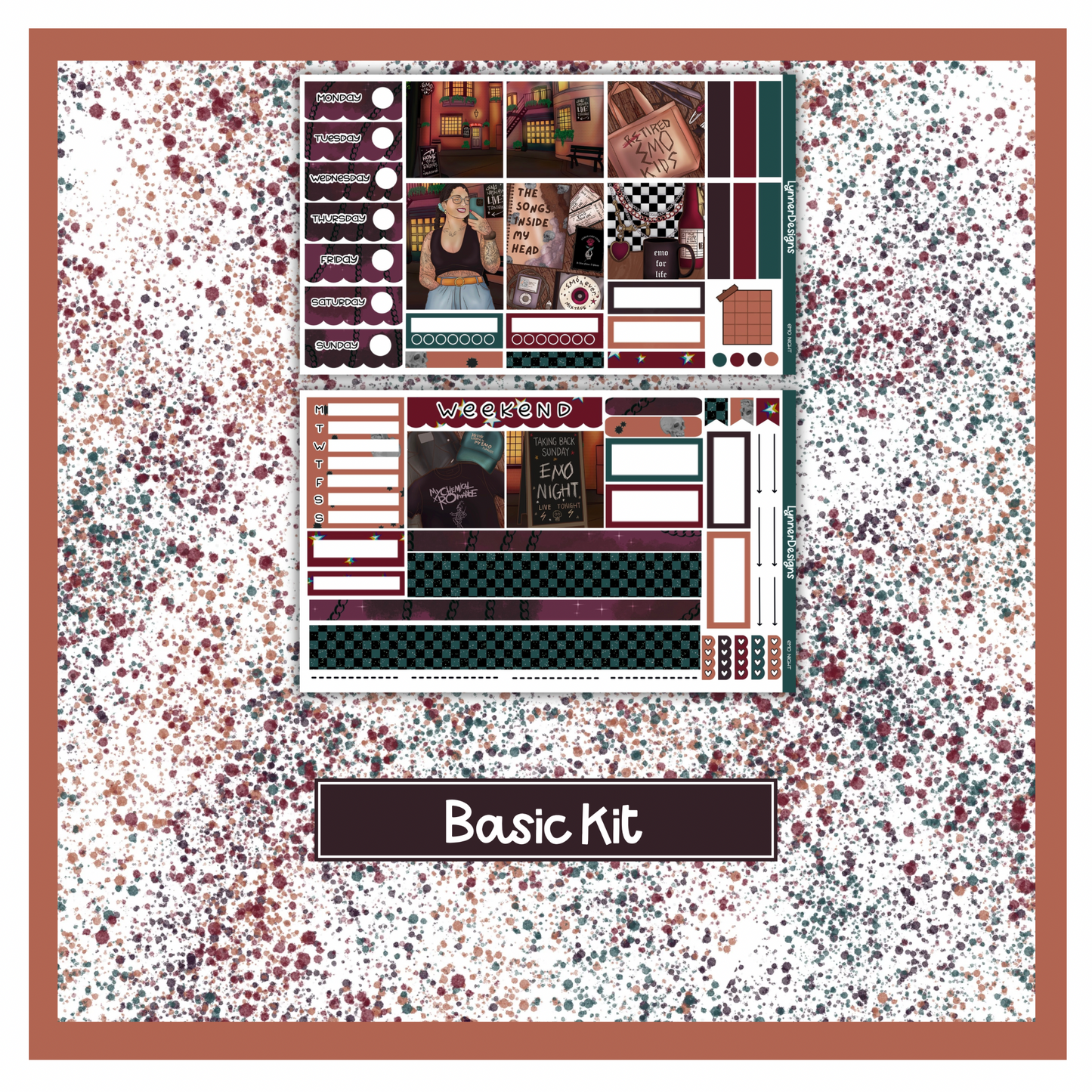 Emo Night - Hobonichi Cousin Weekly Kit