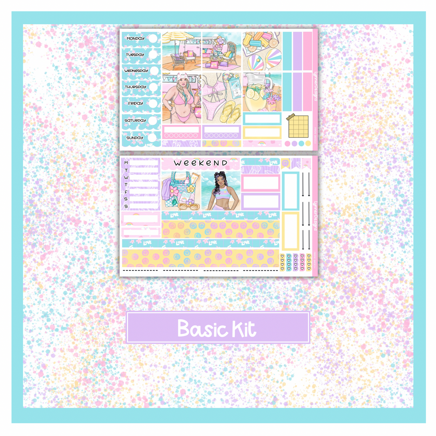 Pride Beach - Hobonichi Cousin Weekly Kit