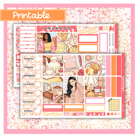 Printable - Cozy Bnb Hobonichi Cousin Weekly Kit