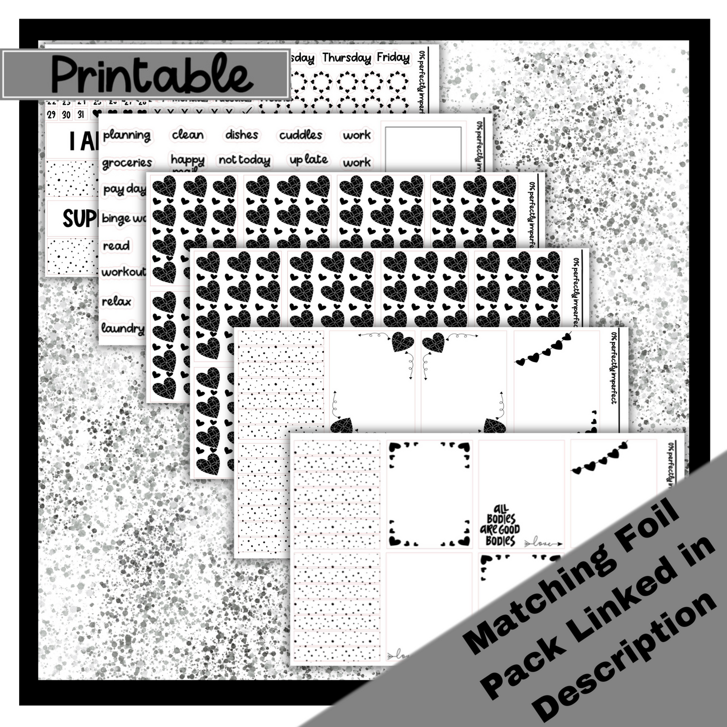 Printable - Perfectly Imperfect Weekly Kit