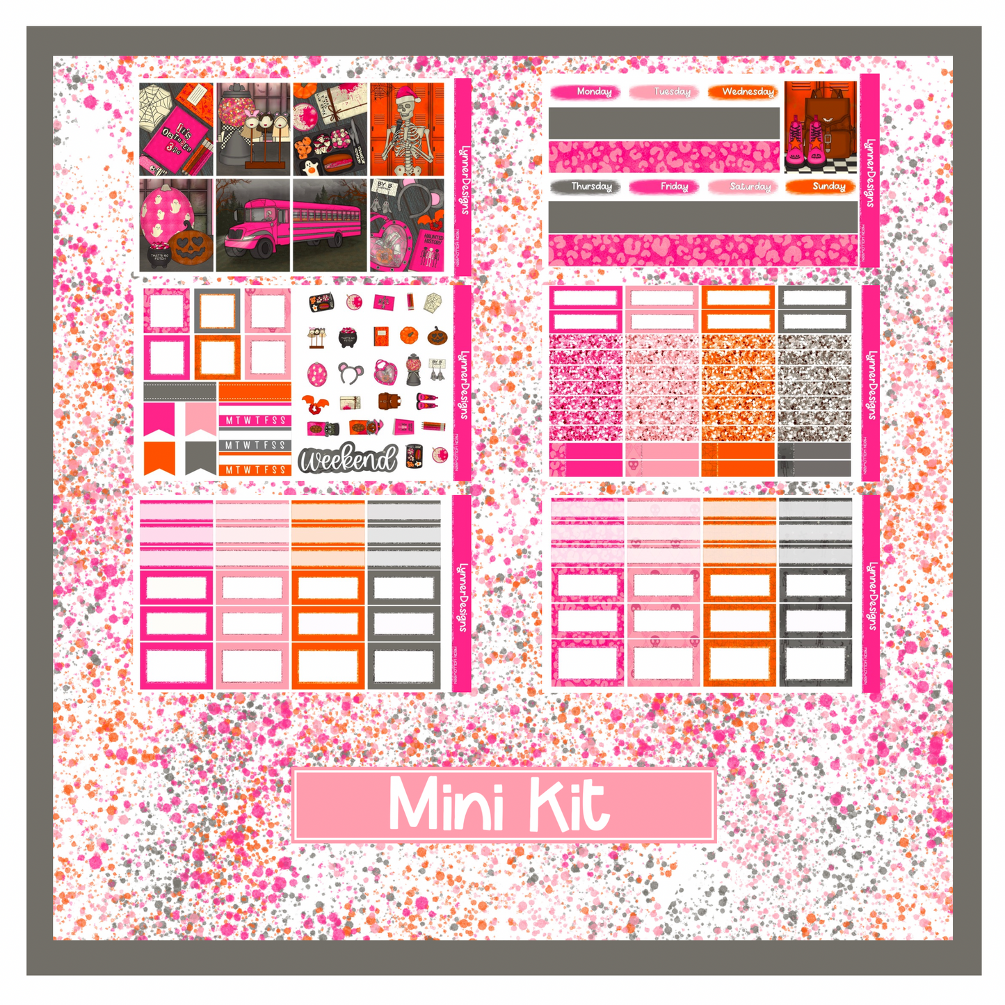 Mean Halloween - Vertical Weekly Kit