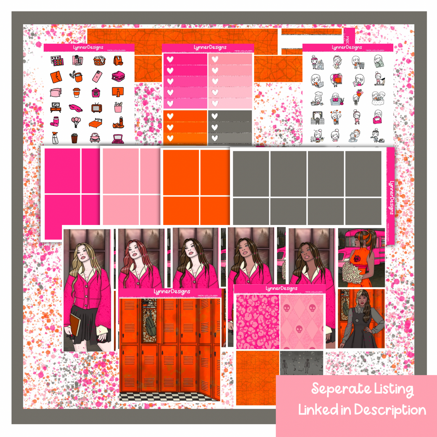 Mean Halloween - Vertical Weekly Kit