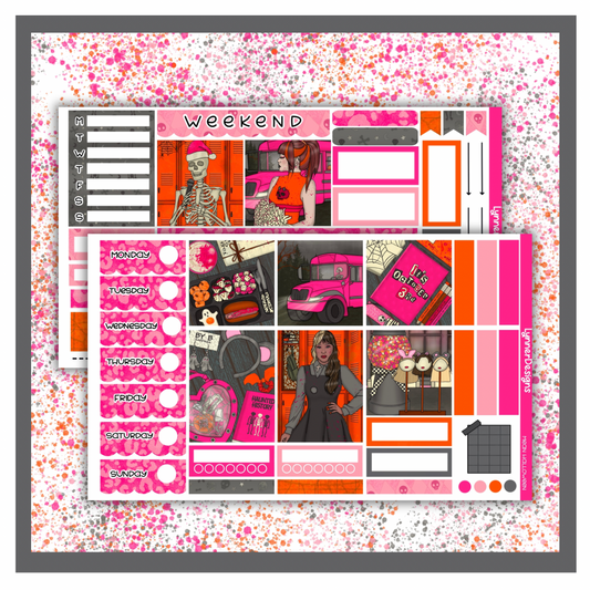 Mean Halloween - Hobonichi Cousin Weekly Kit