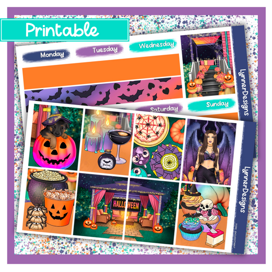 Printable - Dark Enchantment - Vertical Weekly Kit