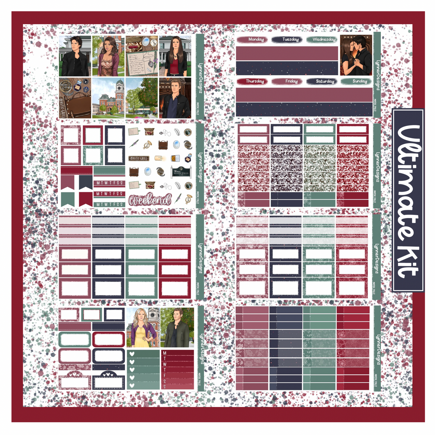 Printable - Mystic Falls Weekly Kit