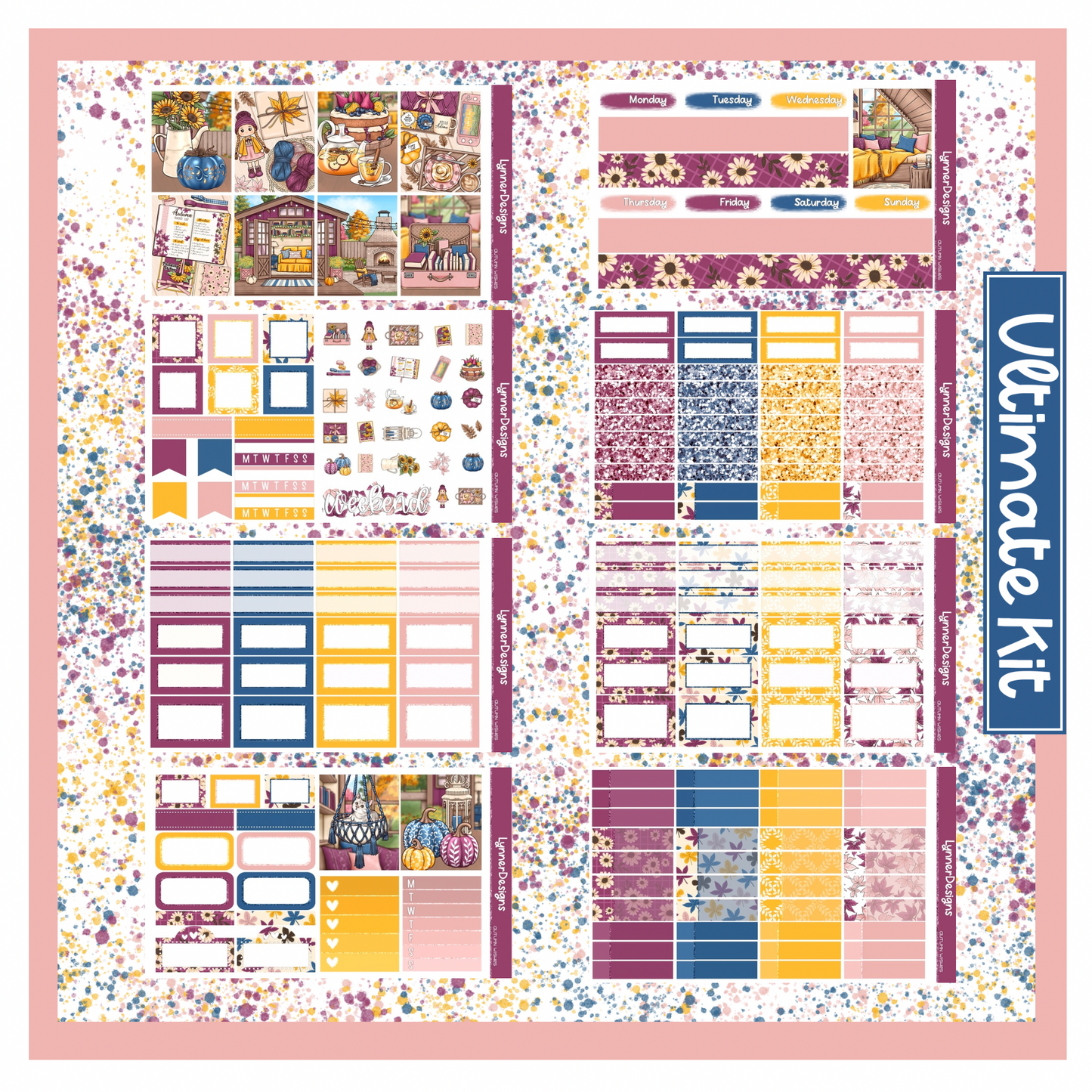 Autumn Wishes - Vertical Weekly Kit