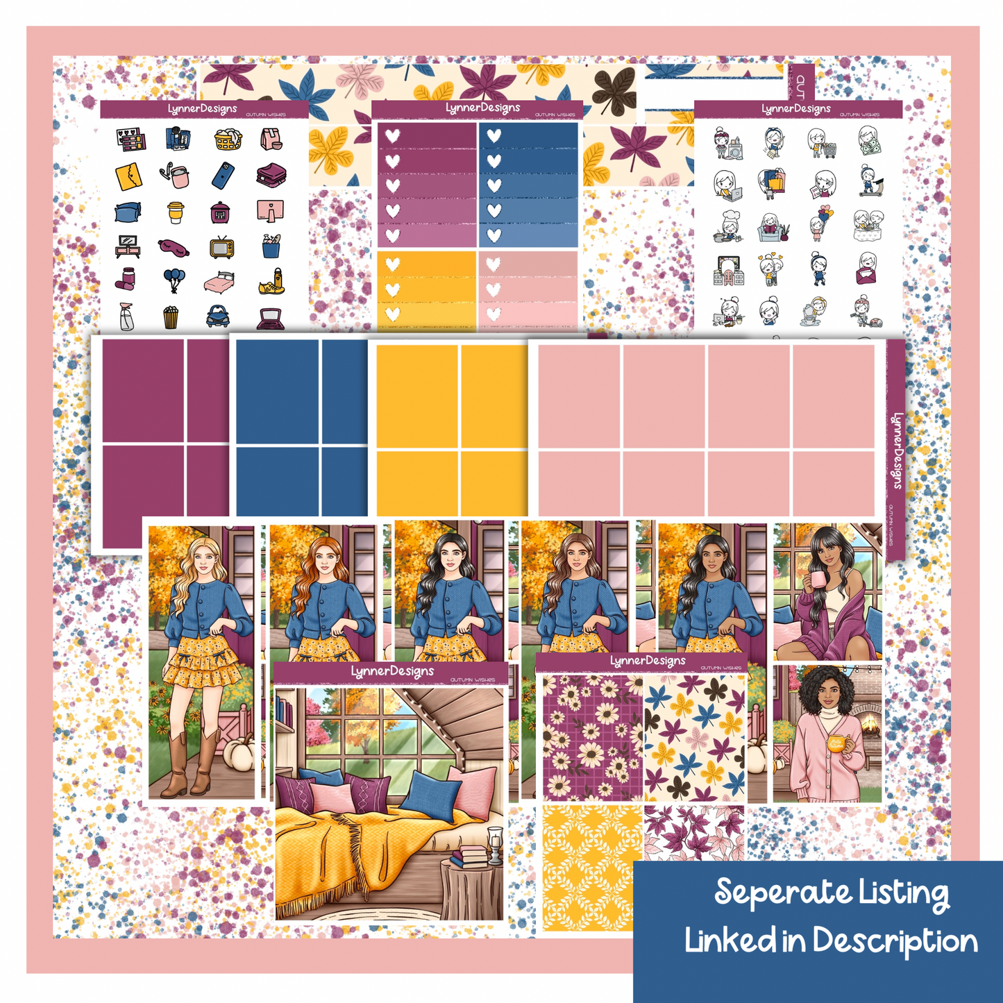 Autumn Wishes - Vertical Weekly Kit