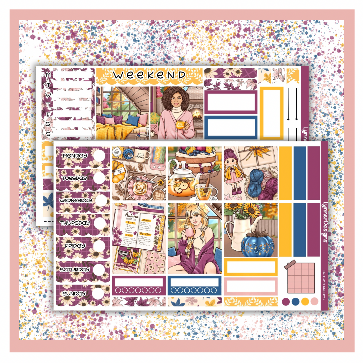 Autumn Wishes - Hobonichi Cousin Weekly Kitt