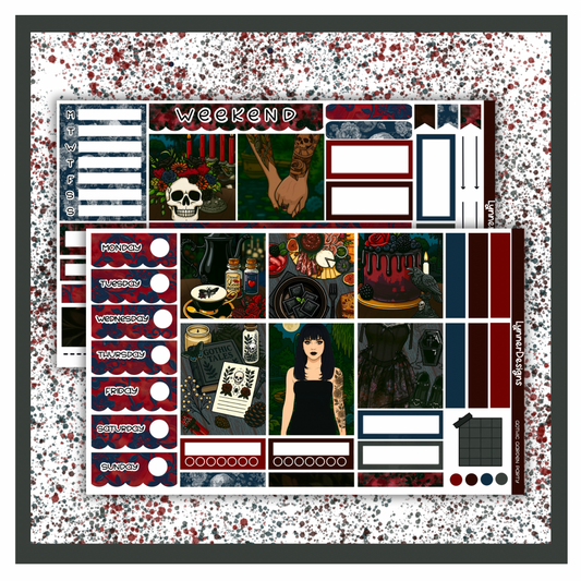 Gothic Garden Party - Hobonichi Cousin Weekly Kit