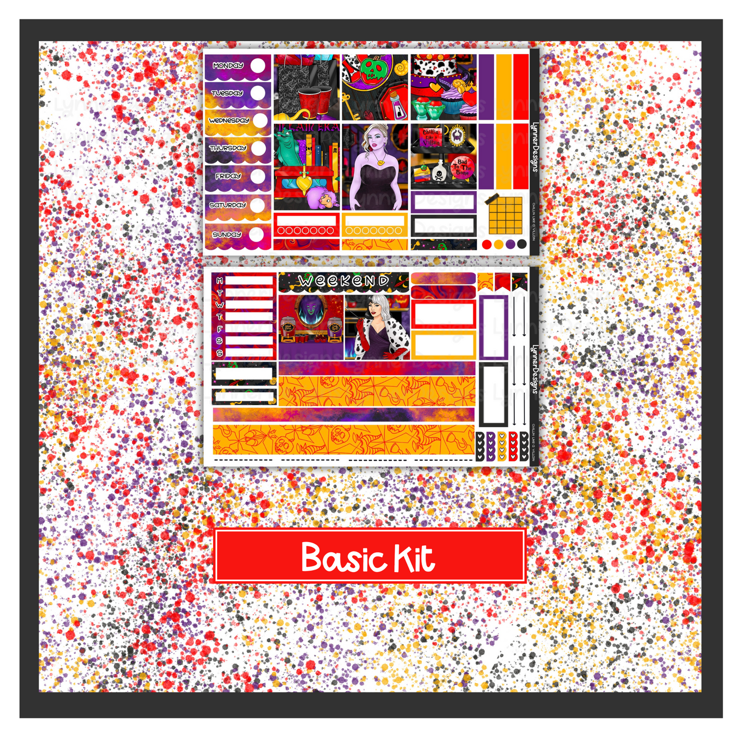 Chillin Like a Villain- Hobonichi Cousin Weekly Kit