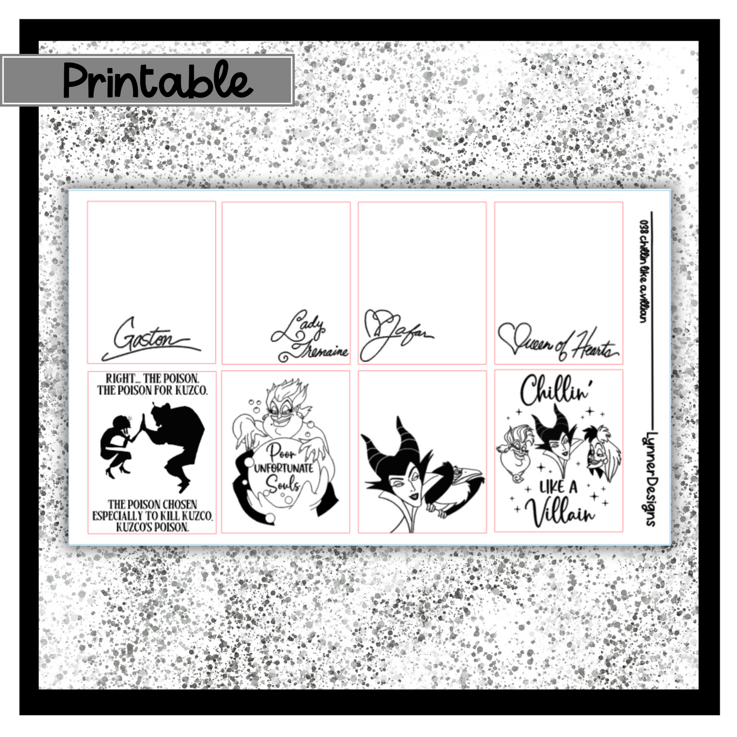 Printable - Overlay 038 Chillin Like a Villian