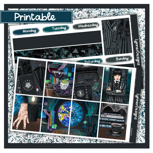 Printable - Nevermore - Vertical Weekly Kit