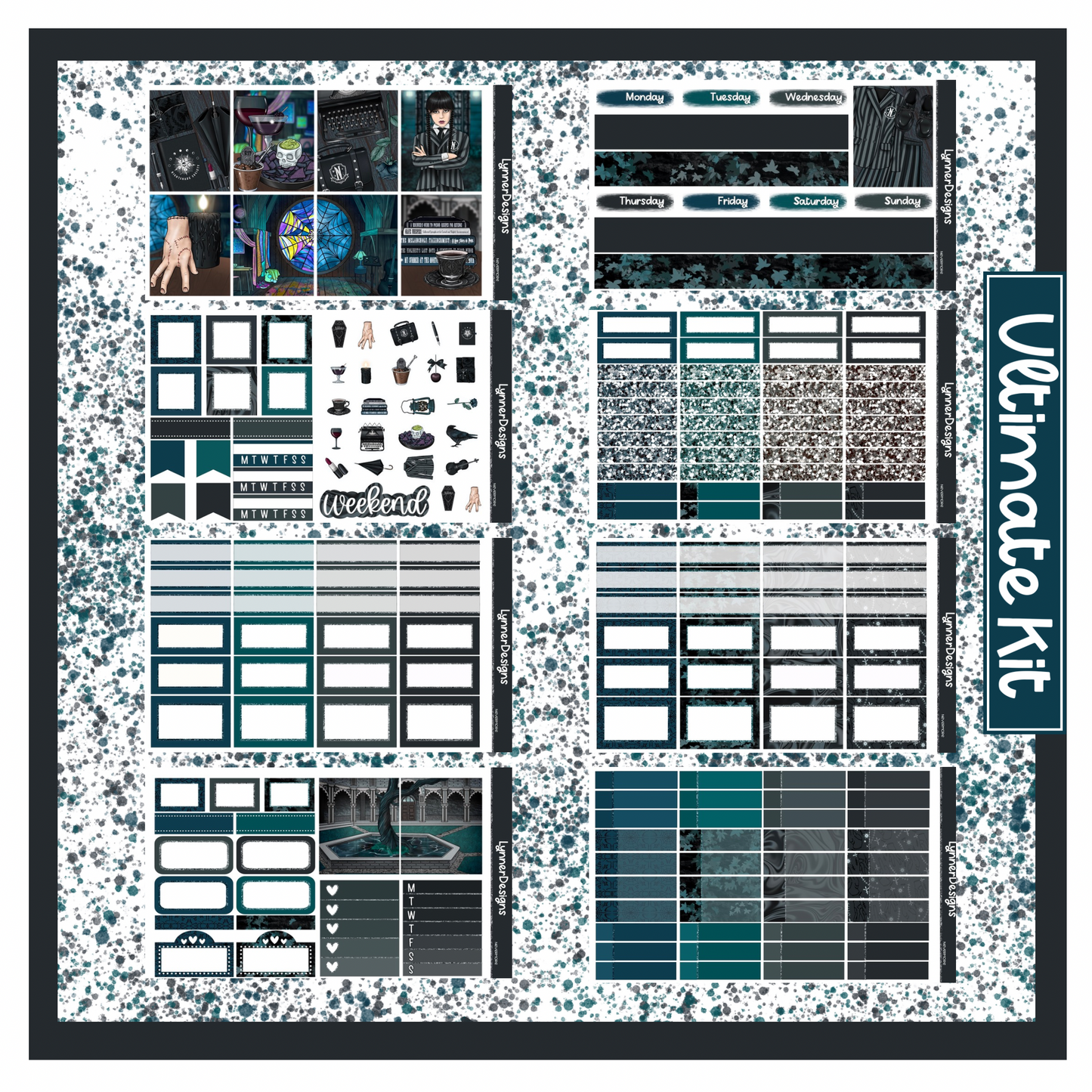Printable - Nevermore - Vertical Weekly Kit
