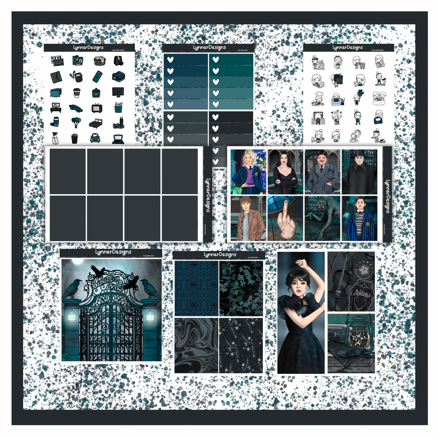 Printable - Nevermore - Vertical Weekly Kit