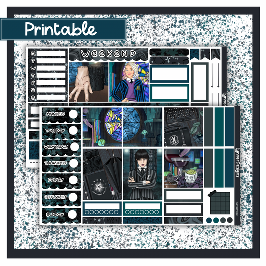 Printable - Nevermore Hobonichi Cousin Weekly Kit