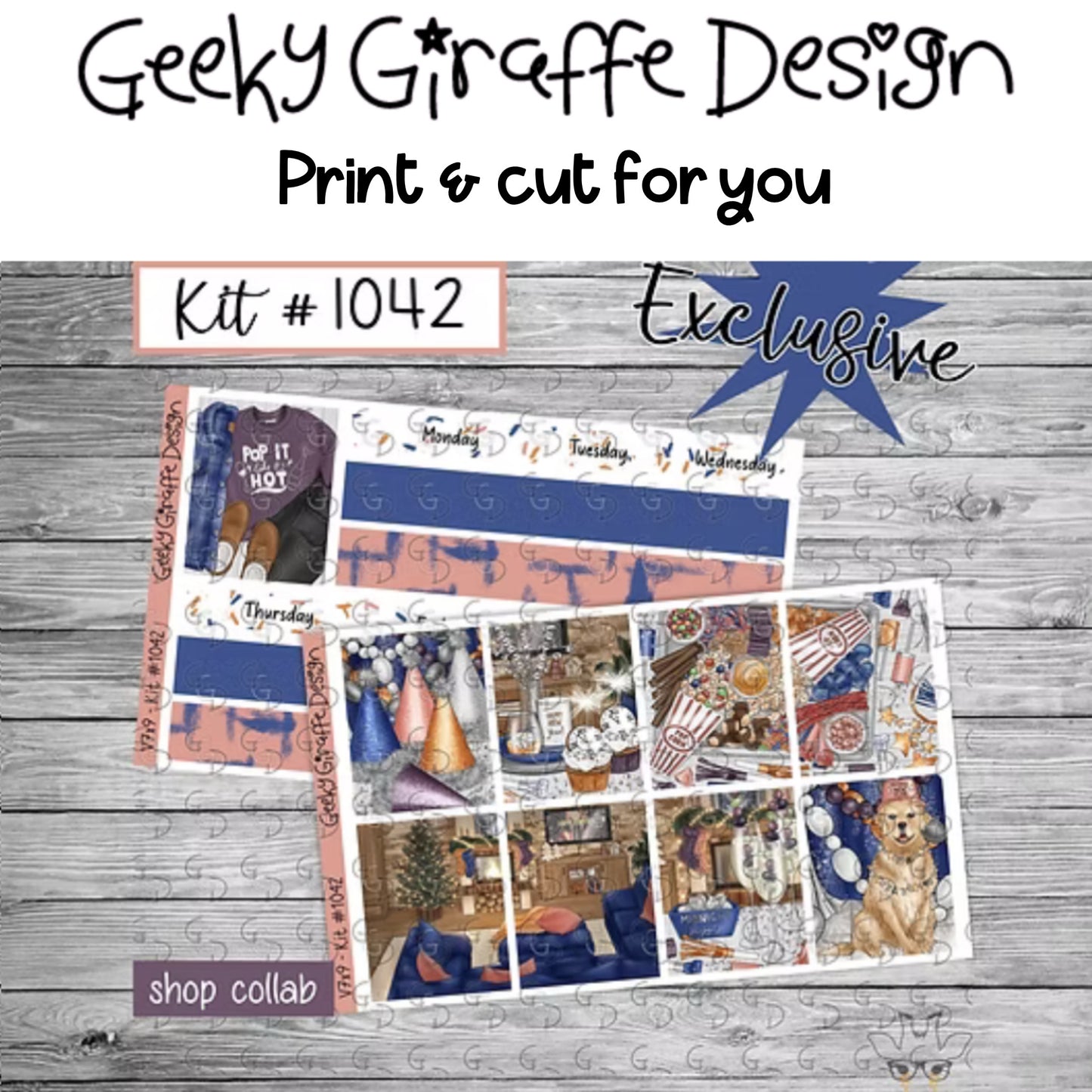 Geeky Giraffe Design kit 1042 - MUST buy printable from her shop first
