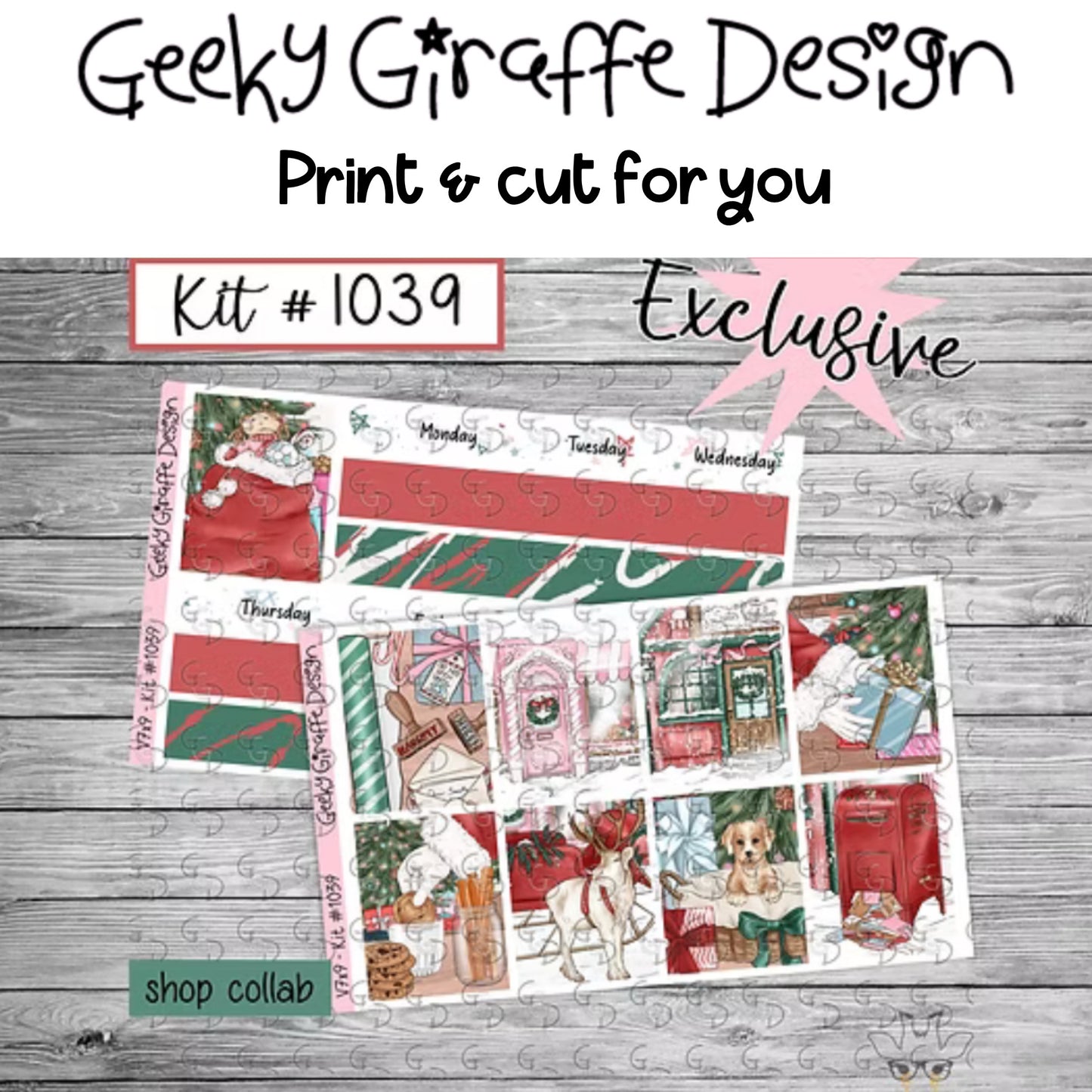Geeky Giraffe Design kit 1039 - MUST buy printable from her shop first
