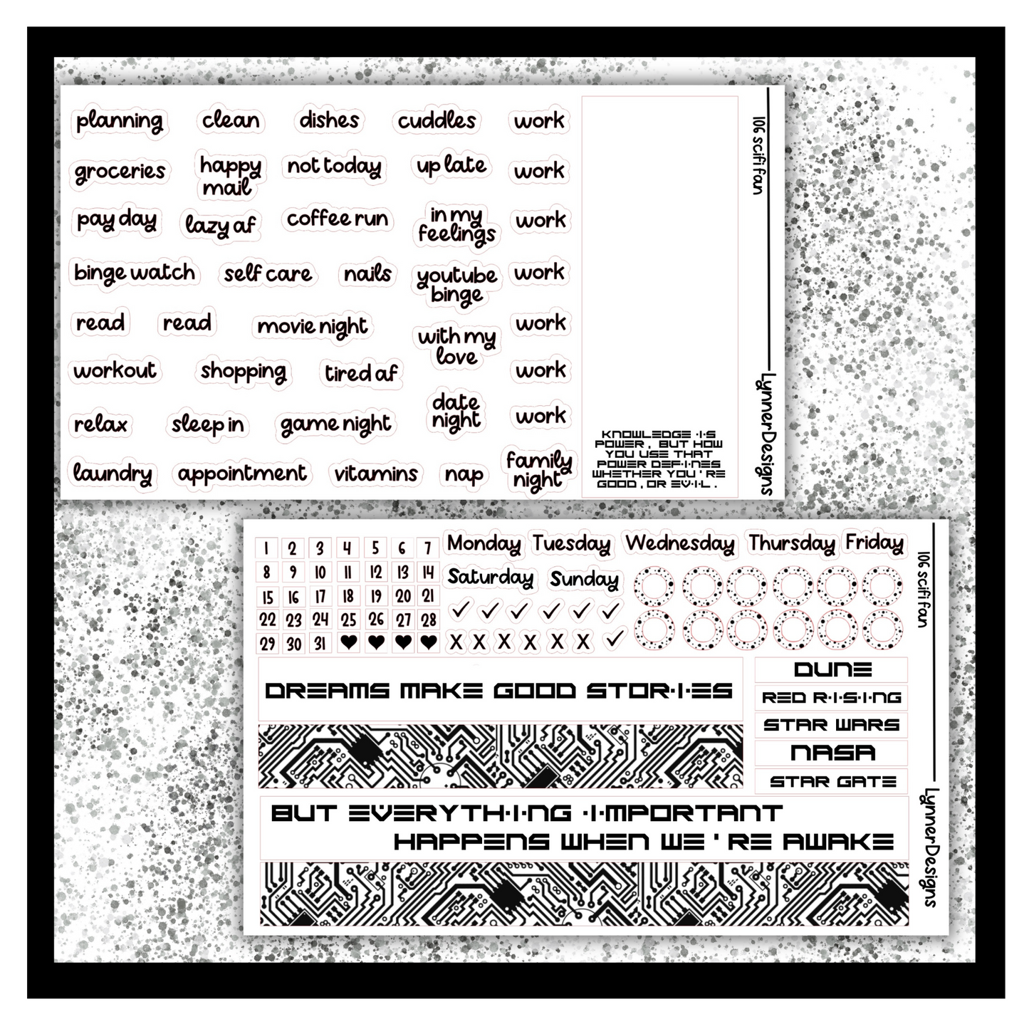 Printable - 106 Scifi Fan Foil Pack