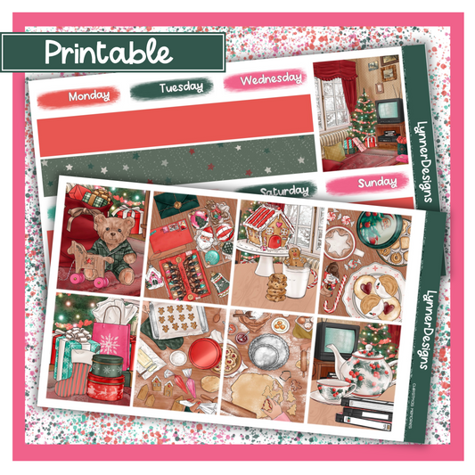 Printable - Christmas Memories - Vertical Weekly Kit